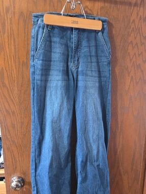 Fashion Nova Women's Blue Wide-Leg Jeans